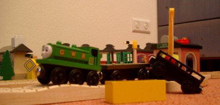 Duck mit dem Unfallzug
