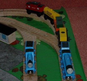 Edward sieht Gordon vorbeifahren