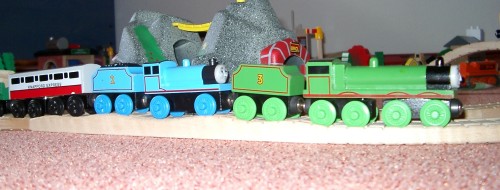 Henry und Edward in voller Fahrt