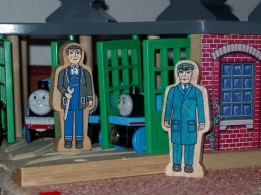 Der Lokomotivf&uuml;hrer und der Heizer bei Edward